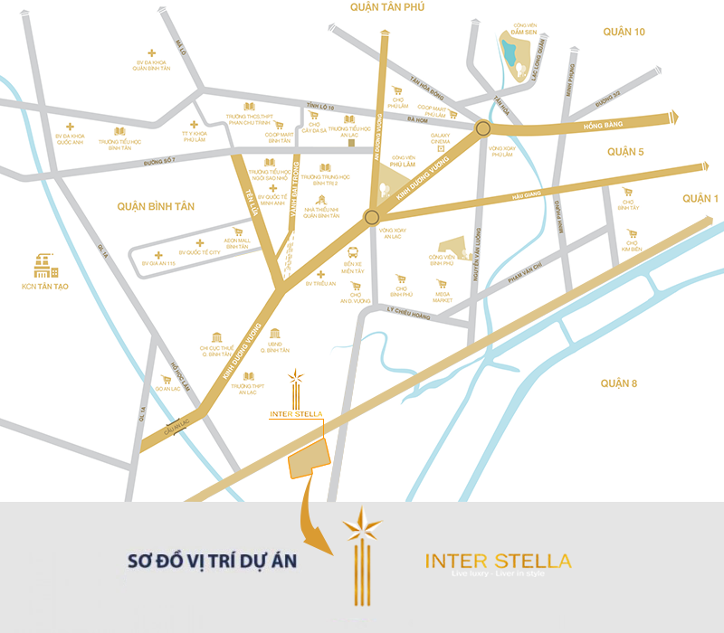 vị trí dự án căn hộ inter stella